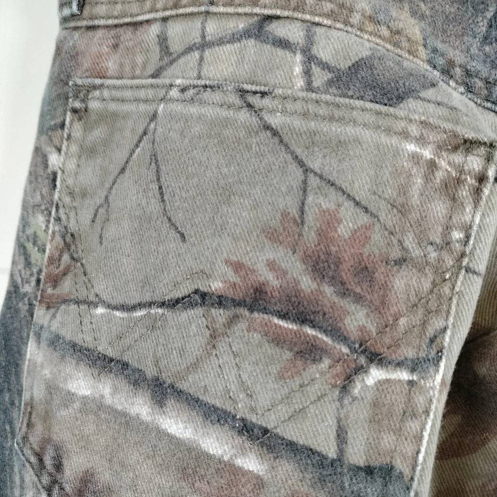VTG Wrangler ProGear Realtree Camo Pants 36x32 Gorpcore Double Knee Brushguard‎